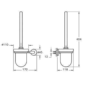 Держатель для аксессуаров VITRA Minimax S A44790 хром