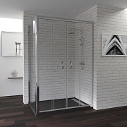 Угловое ограждение RGW Passage 010841127-011 PA-41 195х70см стекло прозрачное