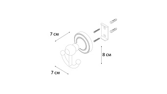 Крючок FIXSEN STYLE FX-41105A хром