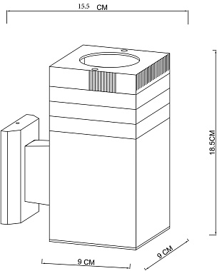Светильник ландшафтный Arte Lamp HADAR A4421AL-1BK 20Вт IP44 E27 чёрный