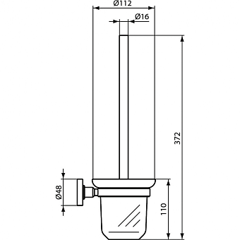 Набор аксессуаров для ванной IDEAL STANDARD IOM BL001XG Silk Black 2 предметов
