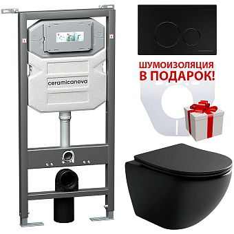 Инсталляция с унитазом Ceramica Nova Metropol CN4002MB_1001B_1000