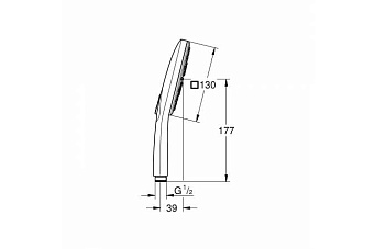Ручной душ GROHE Rainshower SmartActive 26582LS0 хром