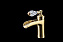 Смеситель для раковины Boheme Vogue Crystal 201-CRST бронза