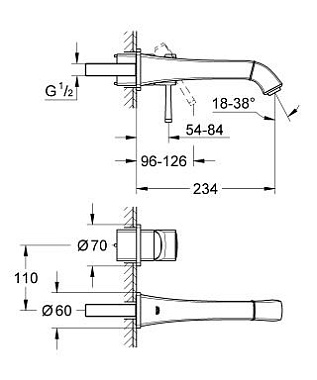 Смеситель для раковины GROHE Grandera 19930000 хром