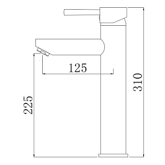 Смеситель для раковины Comforty FC071B-CKBT белый