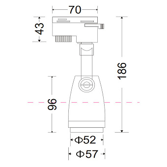 Трековый светильник Maytoni Track lamps TR001-1-GU10-W 50Вт GU10 белый для однофазного трека