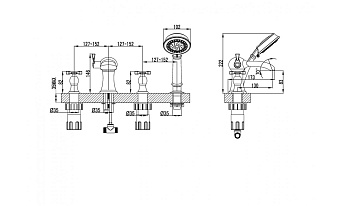 Смеситель для ванны LEMARK Benefit LM2541C хром