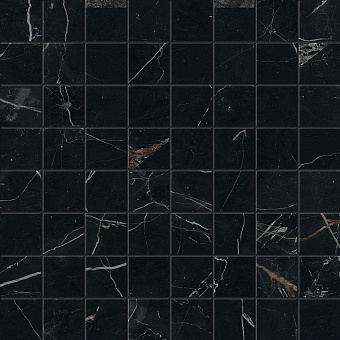Керамическая мозаика Atlas Concord Италия Marvel Dream AOVI Black Atlantis Mosaico Matt 30х30см 0,9кв.м.