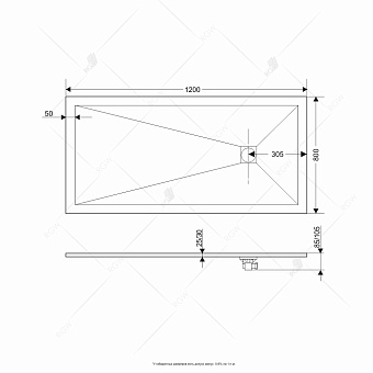 Душевой поддон RGW Stone Tray 16152812-03 ST-Be 120х80см