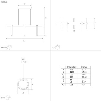Светильник подвесной EGLO CARANACOA 900562 27Вт LED