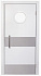 Межкомнатная дверь Аквадверь KAPELLI белый/серый ПВХ 900х2000мм остеклённая