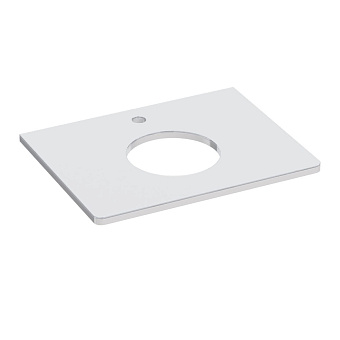 Столешница LEMARK Miano LM06M60S Стекло 46,4х56,8см белый