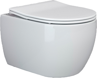 Унитаз подвесной Ceramica Nova PLAY CN3001 безободковый с микролифтом