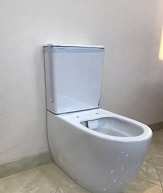 Унитаз напольный VITRA Sento 9830B003-7203 безободковый с микролифтом