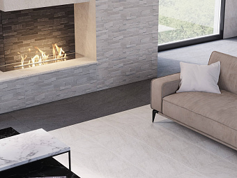 Настенная плитка KERAMA MARAZZI 13056TR серый структура обрезной 89,5х30см 1,07кв.м. матовая