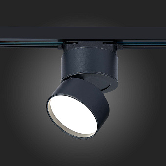 Трековый светильник ST Luce ST651 ST651.446.09 9Вт LED чёрный для однофазного трека