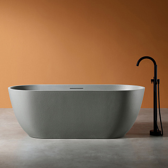 Ванна каменная Abber Frankfurt AM9941MLG 170х75см отдельностоящая