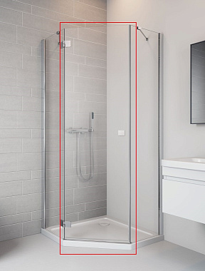 Душевая дверь RADAWAY Essenza New 385010-01-01L 200х62см стекло прозрачное
