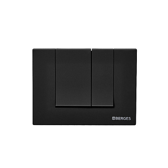 Кнопка для инсталляции BERGES NOVUM S5 soft touch чёрная