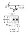 Мойка кухонная GROHE K500 31648AT0 55,5х46см серый гранит