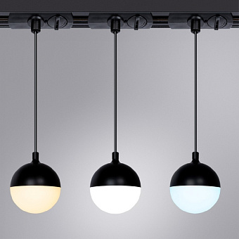 Трековый светильник Arte Lamp VIRGO A4564PL-1BK 7Вт LED прозрачный для однофазного трека