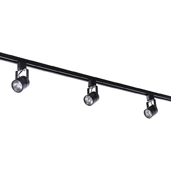 Трековый светильник Arte Lamp LENTE A1310PL-1BK 50Вт GU10 чёрный для однофазного трека