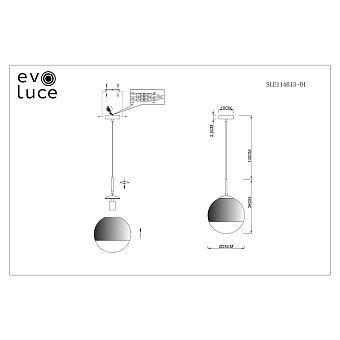 Светильник подвесной Evoluce BOFFI SLE114613-01 60Вт E27