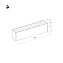 Магнитный трековый светильник Arlight Mag-Dots-25 034205 24Вт LED чёрный