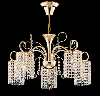 Люстра подвесная Freya Leona FR1127-PL-05-G 40Вт 5 лампочек E14