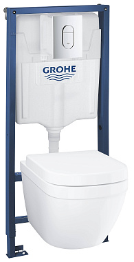 Инсталляция с унитазом GROHE Euro Ceramic 39536000