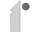 Плинтус Atlas Concord Италия Dwell A1LP Smoke Battiscopa Sagomato DX 30х7,2см 0,259кв.м.