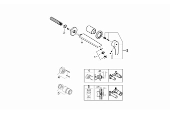 Смеситель для раковины GROHE Eurosmart 29338003 хром