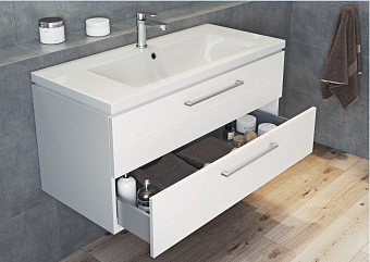 Тумба под раковину подвесная CERSANIT LARA SZ-LARA-CO80-Wh 46х80х46см