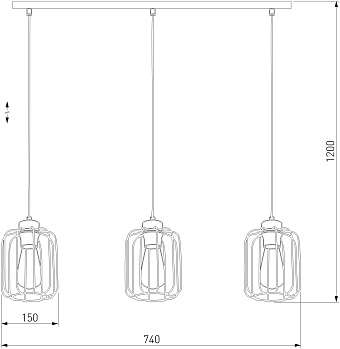 Светильник подвесной TK Lighting Galaxy New 4716 60Вт E27