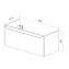 Тумба под раковину подвесная LEMARK Buno mini LM05BM100T 45х95,8х39,2см