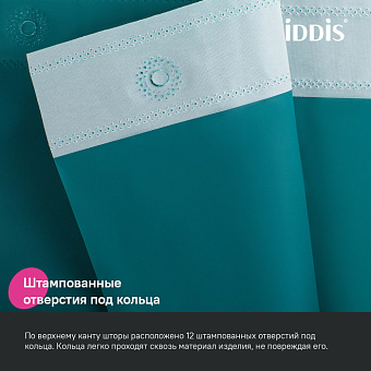 Шторка для ванной IDDIS Promo P04PE18i11 180х180см зелёный