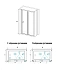 Угловое ограждение RGW Classic 040941759-011 CL-41 185х90см стекло прозрачное