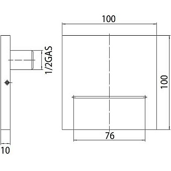 Излив BOSSINI E86908.030