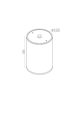 Светильник потолочный Maytoni Bar O306CL-L12GF 12Вт LED