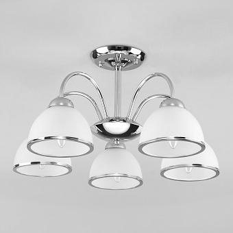 Люстра потолочная Eurosvet Shanon 30174/5 хром 40Вт 5 лампочек E27