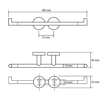 Держатель туалетной бумаги BEMETA OMEGA 104201072 хром