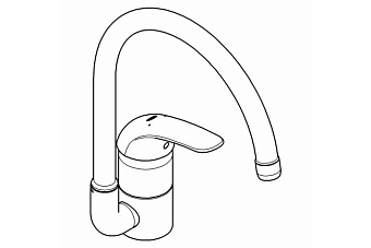 Смеситель для кухни GROHE Euroeco 32752000 высокий излив хром