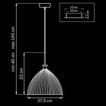 Светильник подвесной Lightstar Simple Light 810 810031 40Вт E14