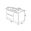 Тумба с раковиной IDDIS Edifice EDI10W1i95K 47х100х50см