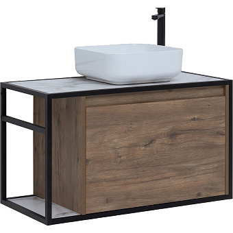 Тумба под раковину подвесная AQUANET Nova Lite Loft 261659 44х90х51,8см