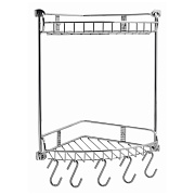 Полка в ванную угловая WASSERKRAFT K-1222 2-ярусная 22х30см хром