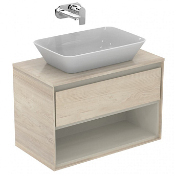 Столешница IDEAL STANDARD CONNECT AIR E0849UK ДСП 44,2х80,4см wood light brown + matt light brown