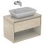 Столешница IDEAL STANDARD CONNECT AIR E0849UK ДСП 44,2х80,4см wood light brown + matt light brown