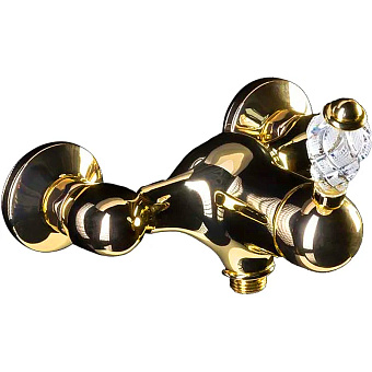 Смеситель для душа Boheme Crystal 284-CRST золотой